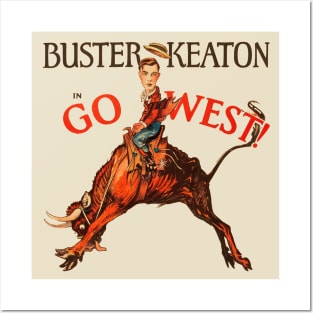 Buster Keaton in Go West! Posters and Art